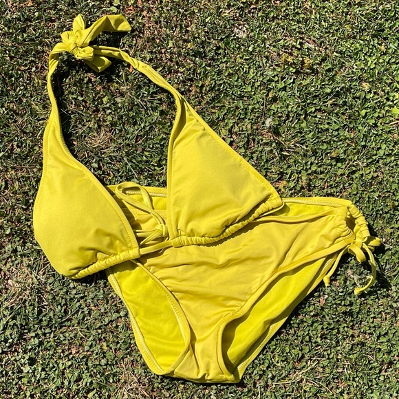 Mossimo mustard bikini small/med bottom swimsuit - Picture 4 of 4